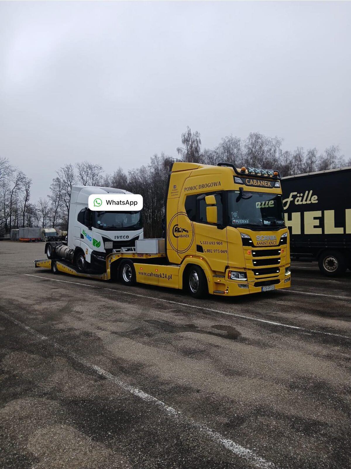 laweta niskopodwoziowa · transport koparki